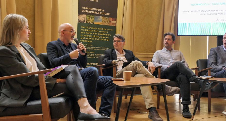 Members of a panel talking